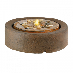 FONTANA C/LED D57X16CM - luce calda