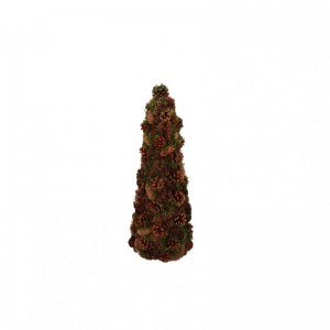 ALBERO CONO PIGNE NATURALI 20X20 H40 cm