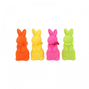 CONIGLIO FLOCK 7X8 H16cm - ass.