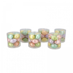 UOVO VETRO D4 H7cm 12pz - ass.