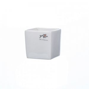 CUBO PORCELLANA 8X8CM - bianco