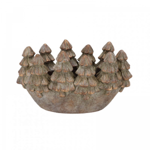 VASO CEMENTO ALBERI 27X15 H13cm - gold