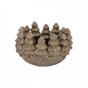 VASO CEMENTO ALBERI 26X26 H16cm - gold