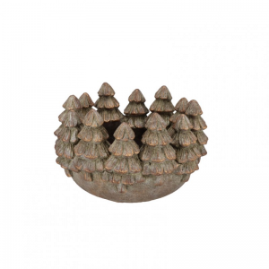 VASO CEMENTO ALBERI 23X22 H13cm - gold