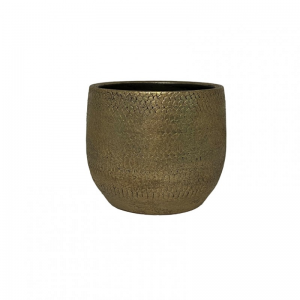 VASO AUSTIN CERAMICA D24 H22 - oro