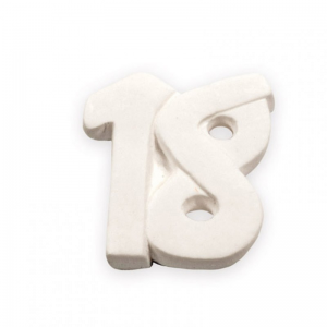 GESSETTO 18 ANNI 3X3CM 12PZ