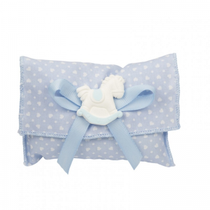 BUSTINA 12X7.5CM PZ10-celeste NETTO/outl