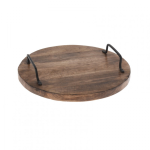 TAGLIERE MANGO BRUNITO C/MANIGLIE D30 cm