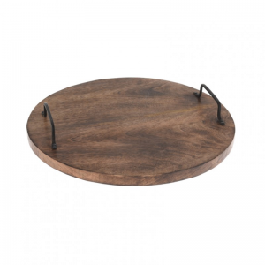 TAGLIERE MANGO BRUNITO C/MANIGLIE D39 cm