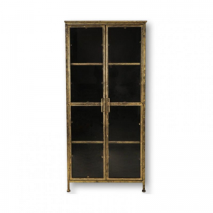 MOBILE VETRINA FLETCHER 80X40 H180 -gold