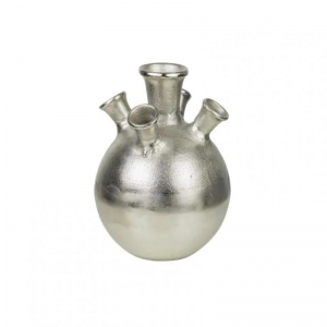 VASO ALLUMINIO TULIP 22cm - silver