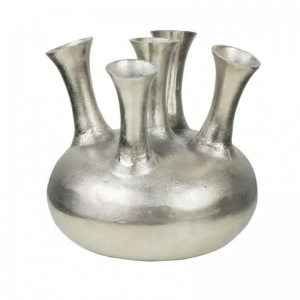 VASO ALLUMINIO TULIP 32cm - silver