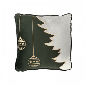 CUSCINO ANGELA 47X47 VELLUTO-panna/verde