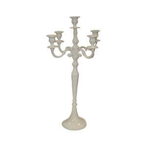 CANDELABRO 5fuochi bianco H75 CM