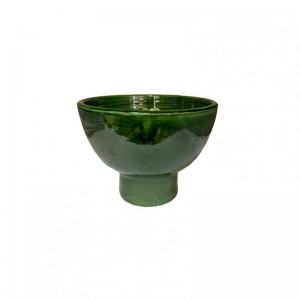 COPPETTA terracotta D12 H8 CM-verde luc