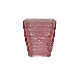 VETRO 8,2X8,2 H9,6 cm - rosa