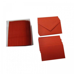 BUSTE E BIGL. 5,5X7,5 100 PZ rosso