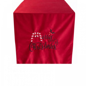RUNNER MERRY XMAS 150X40 VELLUTO - rosso