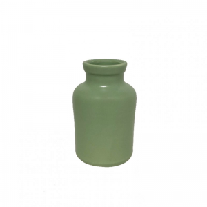 BOTTIGLIA terracotta 6,5 H12,5 CM-verde