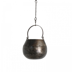 VASO MET.da app.28X16XH54cm-c/catena