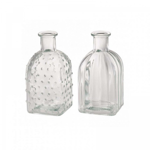 BOTTIGLIA VETRO 2 mod. D6,5 H14 cm