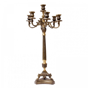 CANDELABRO BARC GOLD H98 CM -7fuochi