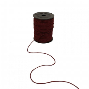 CORDONCINO 3 CAPI 2MM 100MT -bordeaux
