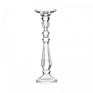 CANDELABRO VETRO D10 H34 - trasparente