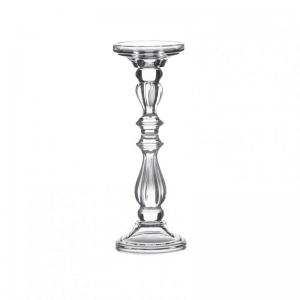 CANDELABRO VETRO D10 H28,5 - trasparente