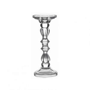 CANDELABRO VETRO D10 H25 - trasparente