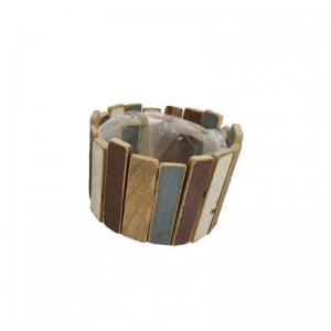 CIOTOLA LISTELLI D18 H12 cm - multicolor