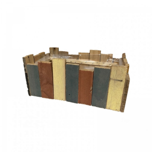 CESTO LISTELLI 28X15XH12 cm - multicolor