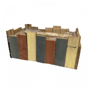 CESTO LISTELLI 35X21XH13 cm - multicolor