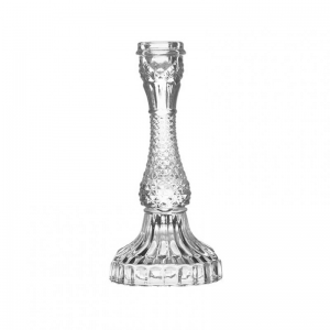 CANDELABRO VETRO D10 H20,8 -trasparente