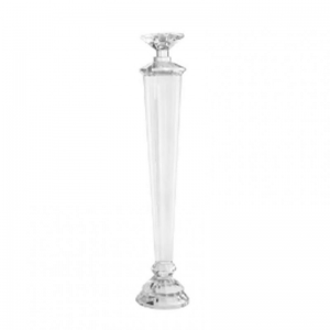 CANDELABRO MONOFIAMMA cristallo D12H61cm