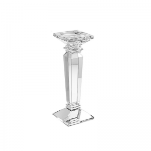 CANDELABRO MONOFIAMMA cristallo H27 cm
