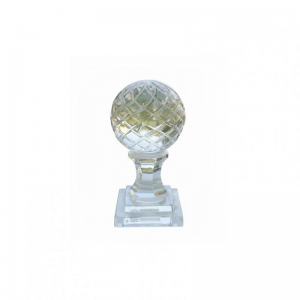SFERA VETRO C/PIEDISTALLO D7,5 H16 CM