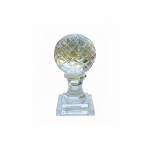 SFERA VETRO C/PIEDISTALLO D9 H18 CM
