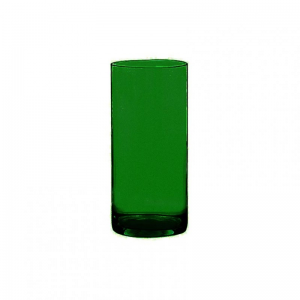 CILINDRO VETRO D12 H30 cm - verde scuro
