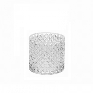 CILINDRO VETRO DIAMANTE D10H10CM (10-10)