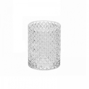 CILINDRO VETRO DIAMANTE D10H20CM (10-20)