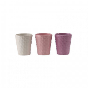 VASO CERAMICA D12,8 H14,2 cm - 3 col.