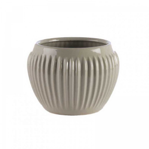 VASO CERAMICA D16 H12 cm - tortora