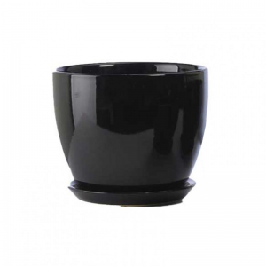 VASO CERAMICA D23 H18 cm - nero