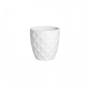 VASO CERAMICA D13 H13 cm - bianco