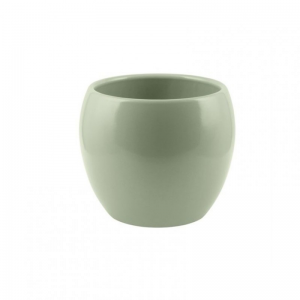 VASO CERAMICA LISCIO D16 H13 cm - salvia