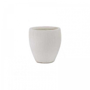 VASO RESINA D33 H33 cm - bianco