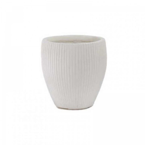 VASO RESINA D44 H44 cm - bianco