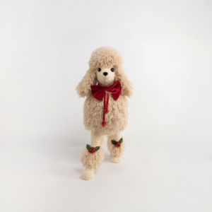 CANE BARBONCINO 47X17 H48 CM -natural