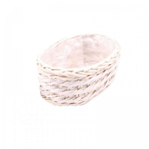 CESTO OVALE 33X24 H13- bianco